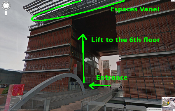 How to reach the Espaces Vanel?